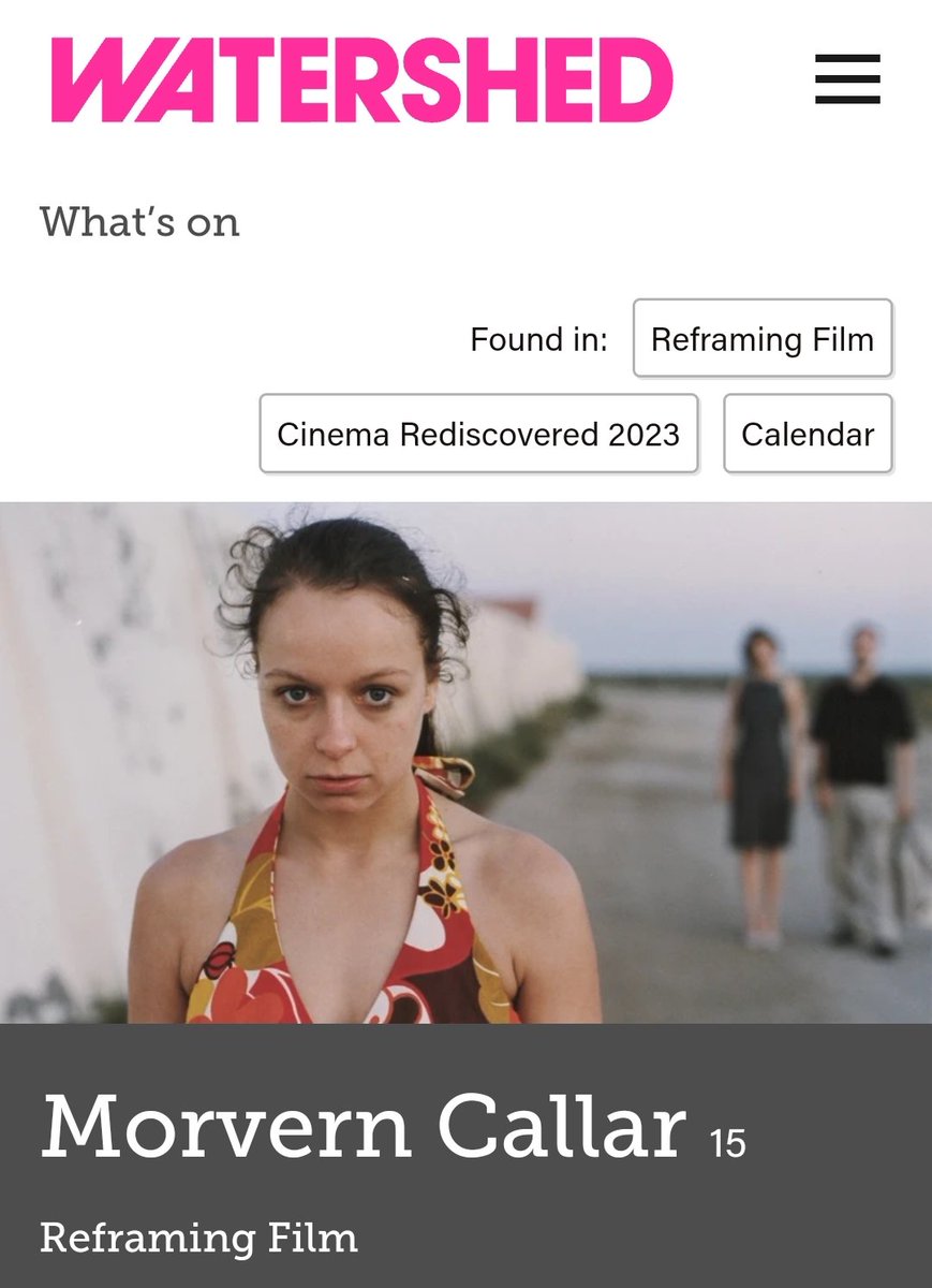 Just out of a pristine 35mm screening of Lynne Ramsay's Morvern Callar at #CineRedis23 It was sublime and mesmeric. A jewel in the crown of yet another brilliant <a href="/CineRedis/">Cinema Rediscovered</a> festival. Thank you 🙏🏻📽️💖