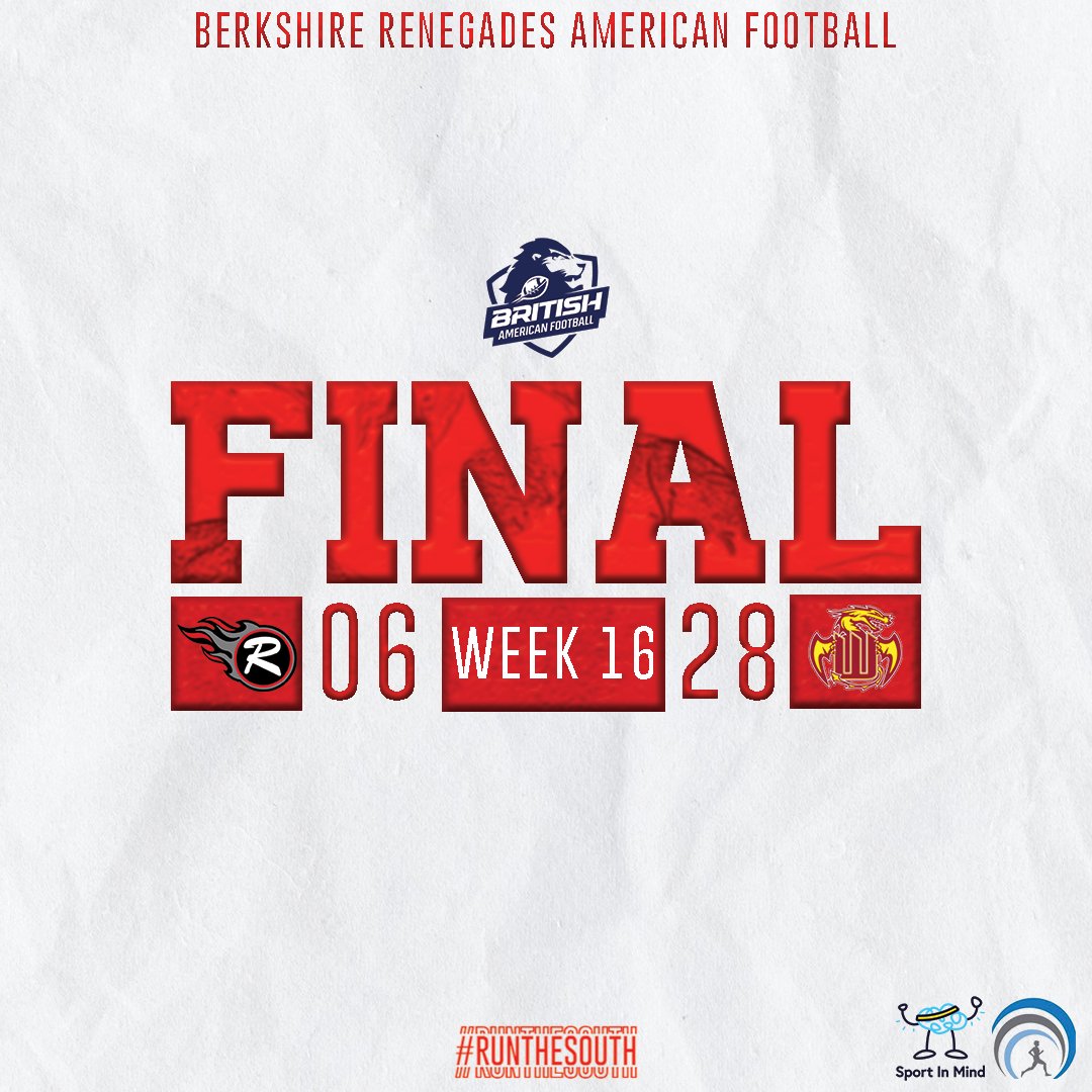 Tough loss today in Somerset. Renegades will be back in a weeks time to face <a href="/FordStampede/">Hereford Stampede</a> in a must win game.

#bafa #renegades #runthesouth #britishamericanfootball