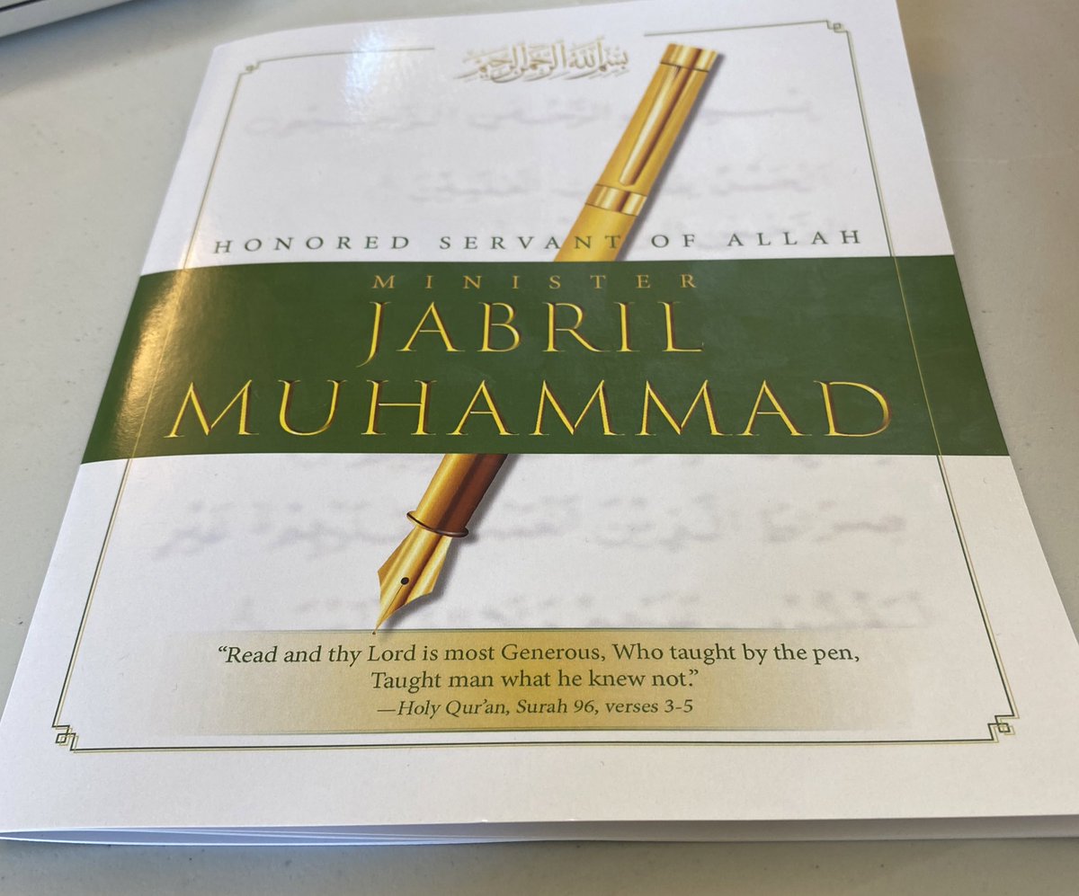BrotherQiyam's tweet image. When you take this (Janazah program) home, have the courage to read it again and again. #Farrakhan #BrotherJabril