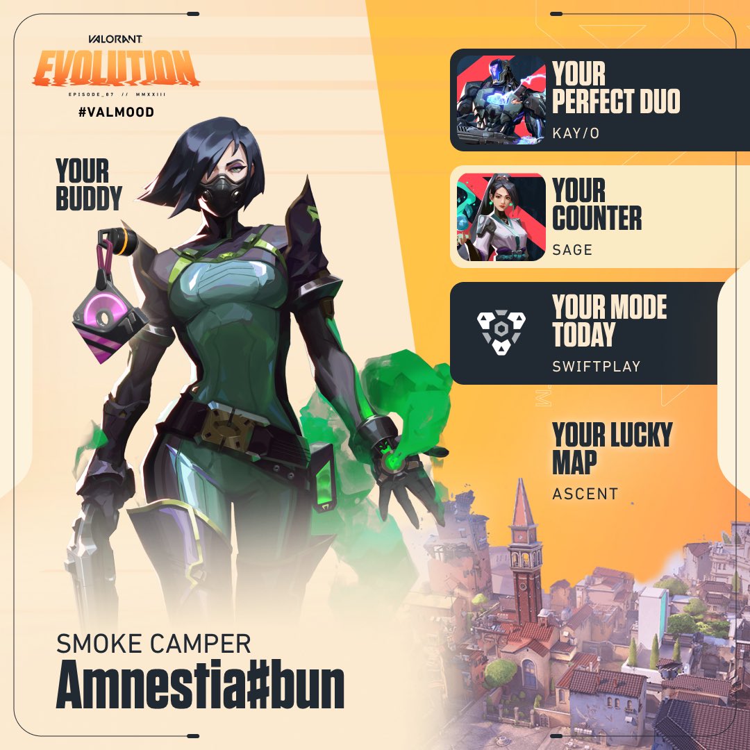 WitchyAmnestia's tweet photo. Ascent is my lucky map? Hahahaha
#valorant #VALMOOD https://t.co/xyCoTztuHs