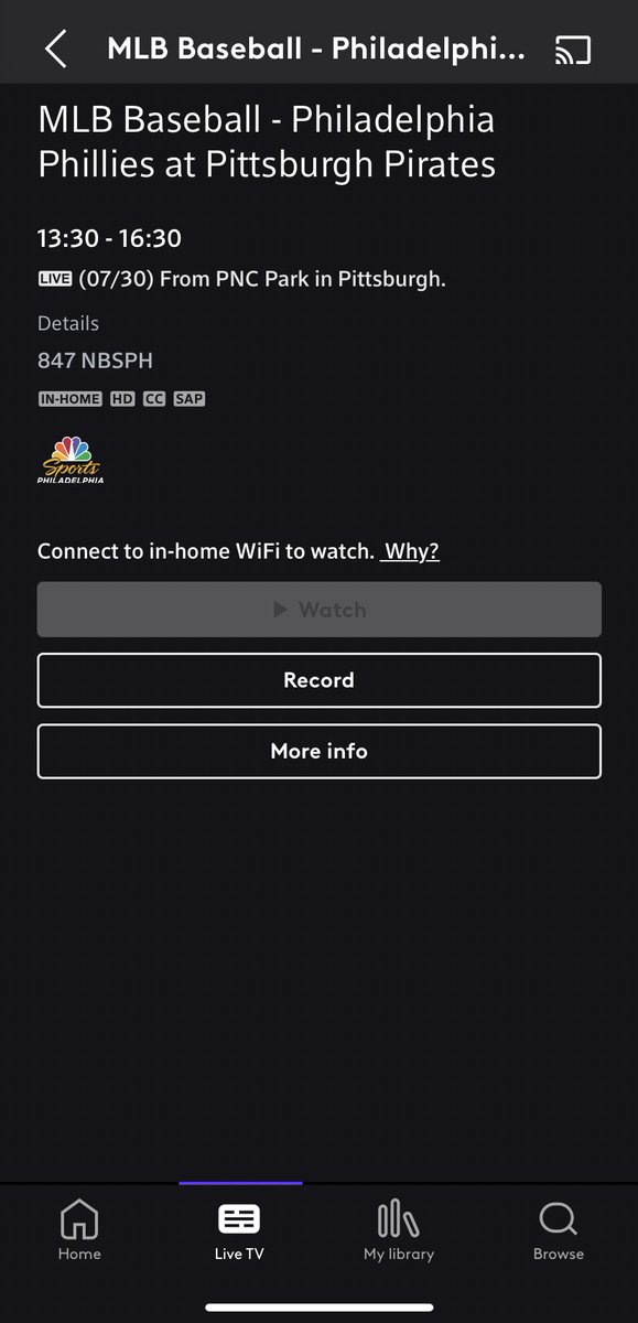 thiskindofshady's tweet photo. Why?   

Because I pay for a service that I can’t use outside my home @Xfinity 👍🏼 https://t.co/BTUa0OpY16