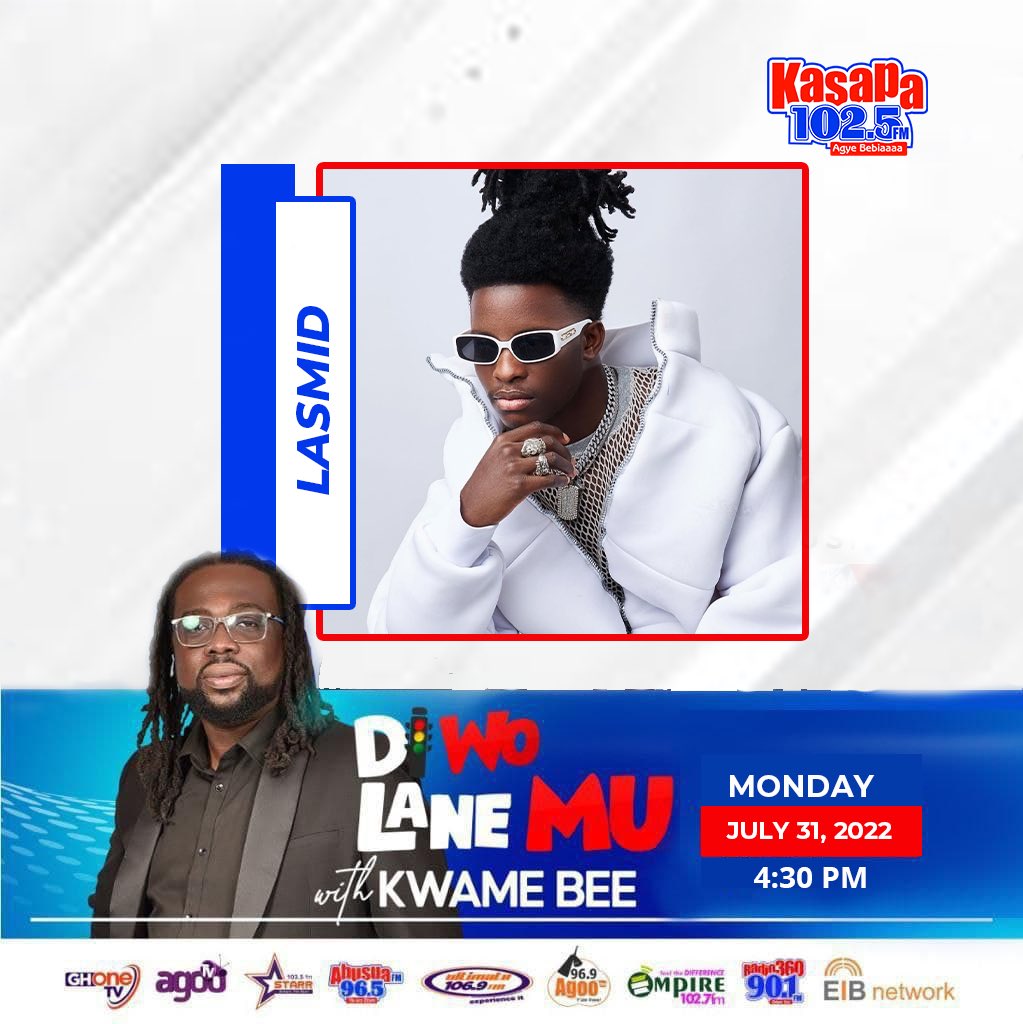 Charger 🔌! @LASMIDOFFICIAL1 sits w/ @kwamebee at 4:30pm!

#DiWuLaneMu 
#KasapaFM