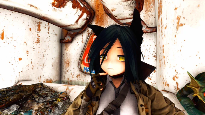 これは作成過程でできたkawaiiポーズ