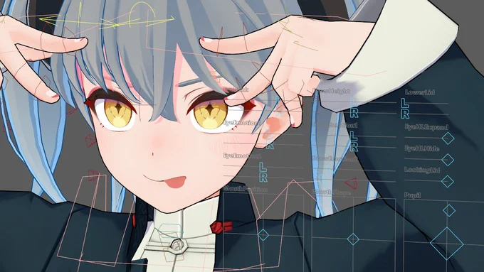 舌も一応出せるんだけど、ループアニメで自然に出し入れするの難しくて諦めた 