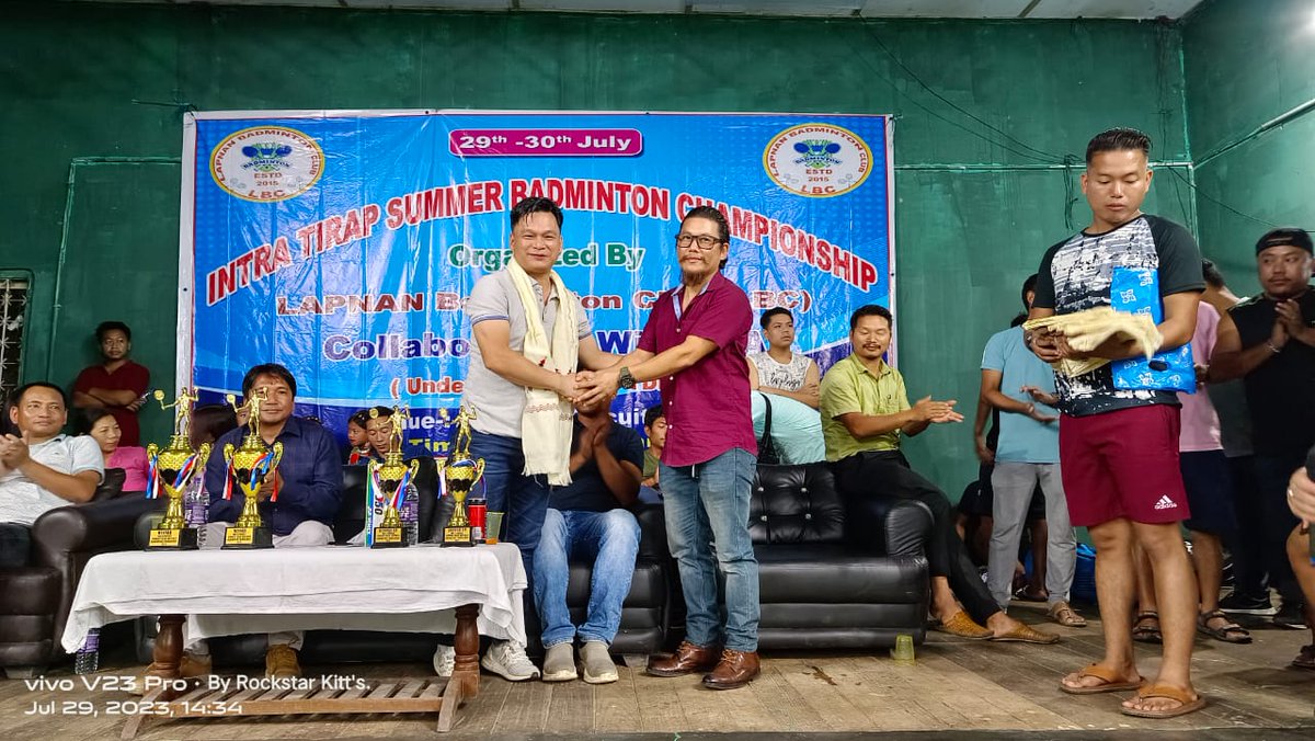 NMongku's tweet photo. Intra Tirap SUMMER BADMINTON 🏸 CHAMPIONSHIP 🏆 Organised by LAPNAN Badminton club collaboration with TIRAP BADMINTON ASSOCIATION @PemaKhanduBJP @NatungMama @OfGoap @SportsDept_GoAP @MyGovArunachal https://t.co/8XICe01LD2
