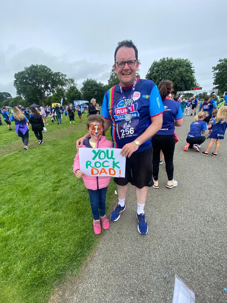 #run4autism
Brilliant to take part.

Young lad decided to sit in the car with Granny but was happy to take medal off me at the end - he’ll go far.

Sincere thanks again to every person who supported.
Together we raised €3,700 for @AsIAmIreland 
#SameChance