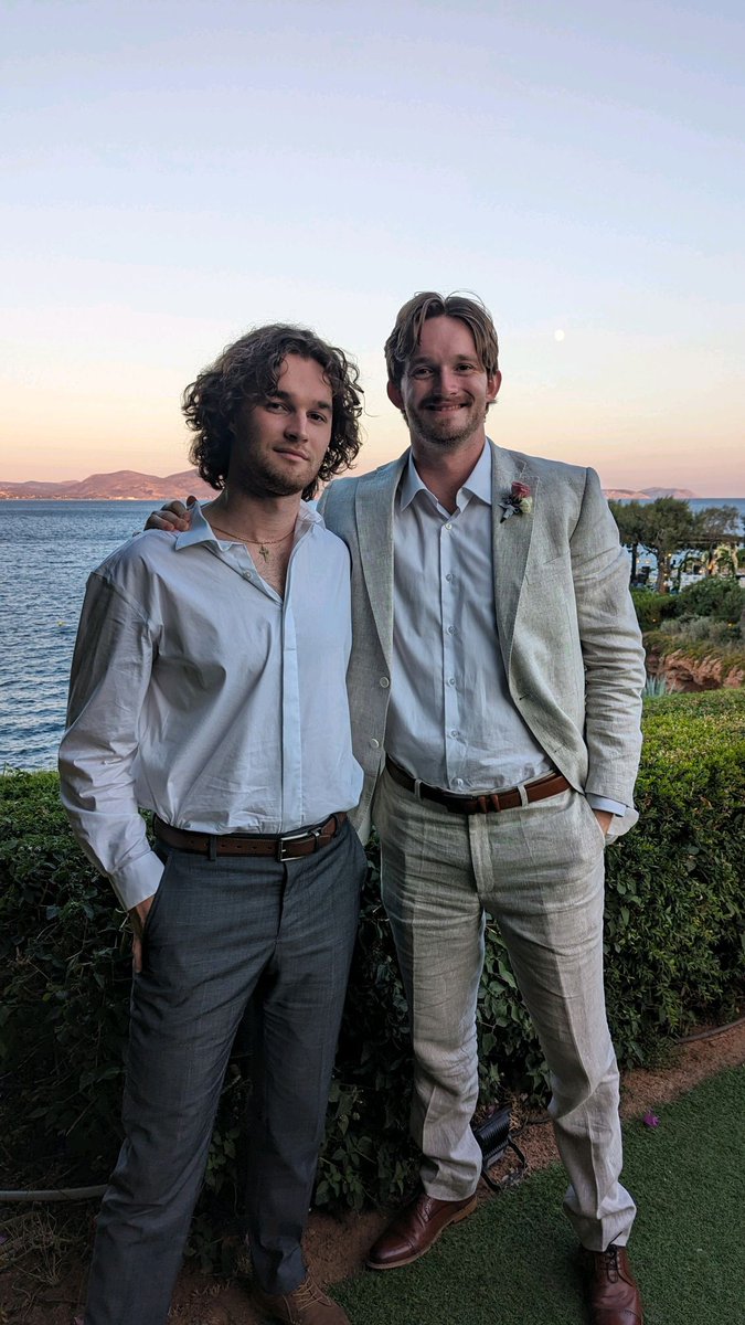 cduffyace's tweet photo. Eamon and Conor Duffy save their cereal coupons and finally go to Greece...next stop...Connecticut! https://t.co/w42XQ6CLCC
