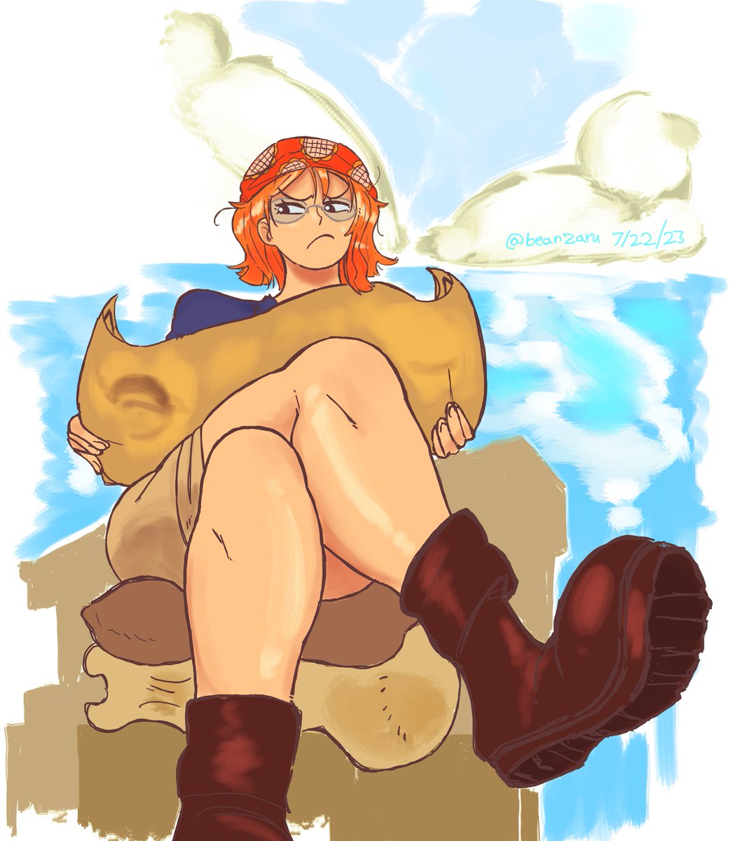 「Resharing weather queen Nami's for her h」|✨️👺cool beans👹✨️のイラスト
