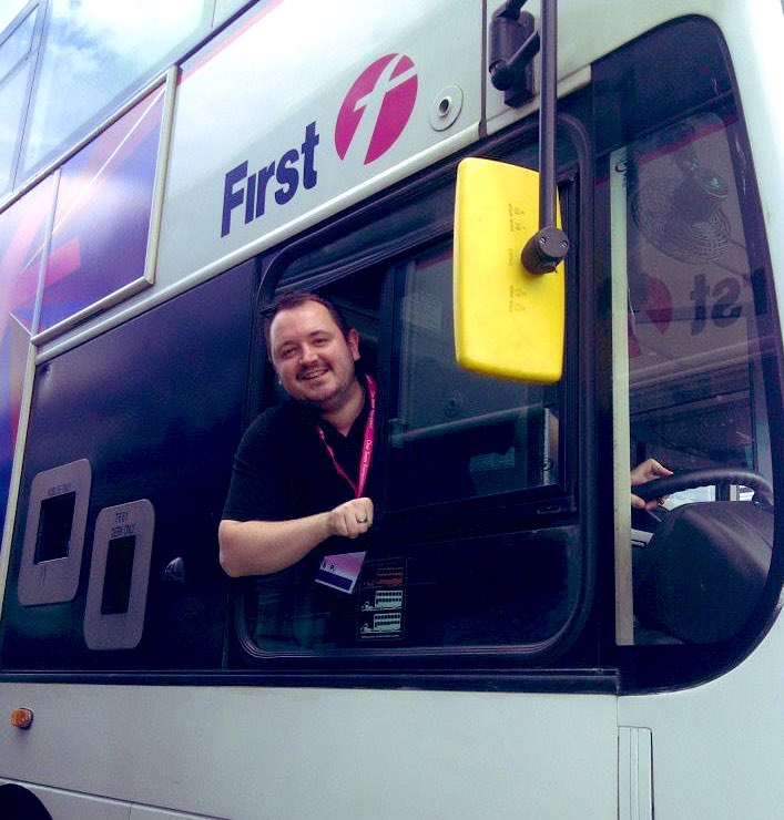 alexhornbyrail's tweet photo. On this day, 11 years ago. Legally moonlighting for FirstBus during the @London2012 Olympic Games. https://t.co/WRmNOyFOZS