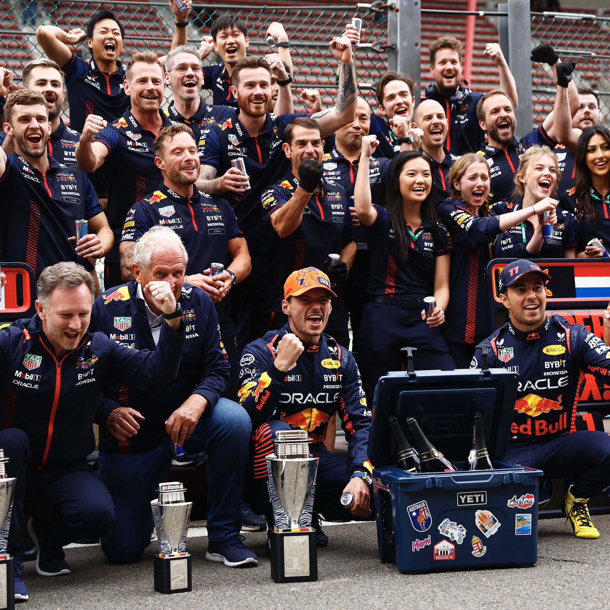 A perfect weekend in Spa 🇧🇪 We’ve been on it from start to finish <a href="/redbullracing/">Oracle Red Bull Racing</a> 💪 The car was great 🚀

Thank you Orange Army, your support has been unreal 🙌 #BelgianGP