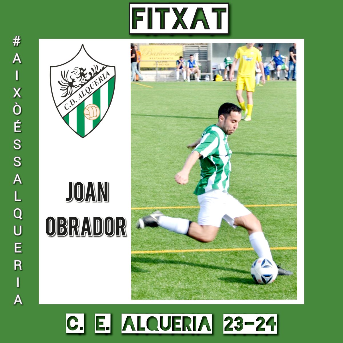 🚨FITXATGE🚨

Estam molt contents de poder anunciar aquesta incorporació!

En Joan Obrador tornarà vestir els nostres colors aquesta temporada!

Sumam polivalència i experiència a l'equip!!

#aixòéssalqueria #amuntshalque #futbolialgomes #sateuleracanostracateva