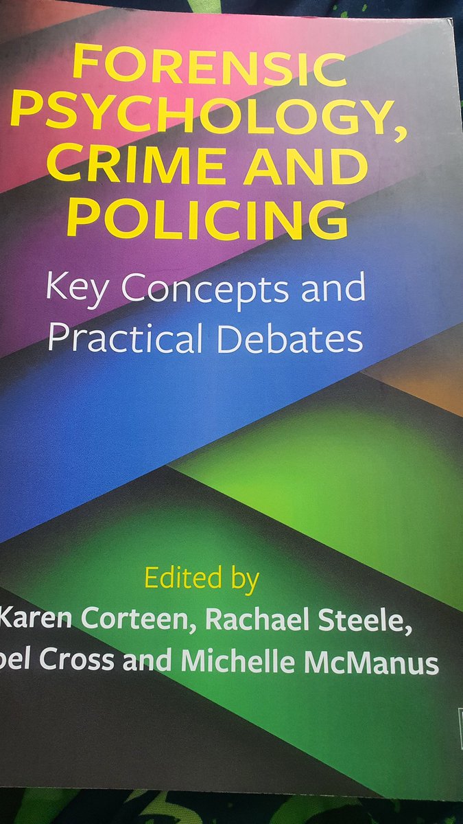 This book is a must read!! 🙌 Also one to add to student reading lists this year, particularly in policing and criminology both at UG and PG level. Excellent content 👌 <a href="/UCLanJustice/">UCLan Justice</a> @UCLanResearch