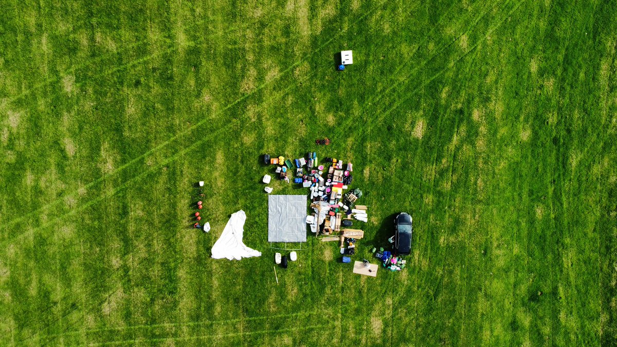 PinkPanthersESU's tweet photo. Day 1 (and setup the day before). We had some sun while we put the first tent up, then that was it. If there wasn’t rain coming from the sky then it was tears coming from our eyes. The next day all the Explorers arrivedl, getting their tents up with most of their kit staying dry! https://t.co/S4hB8qHMnN