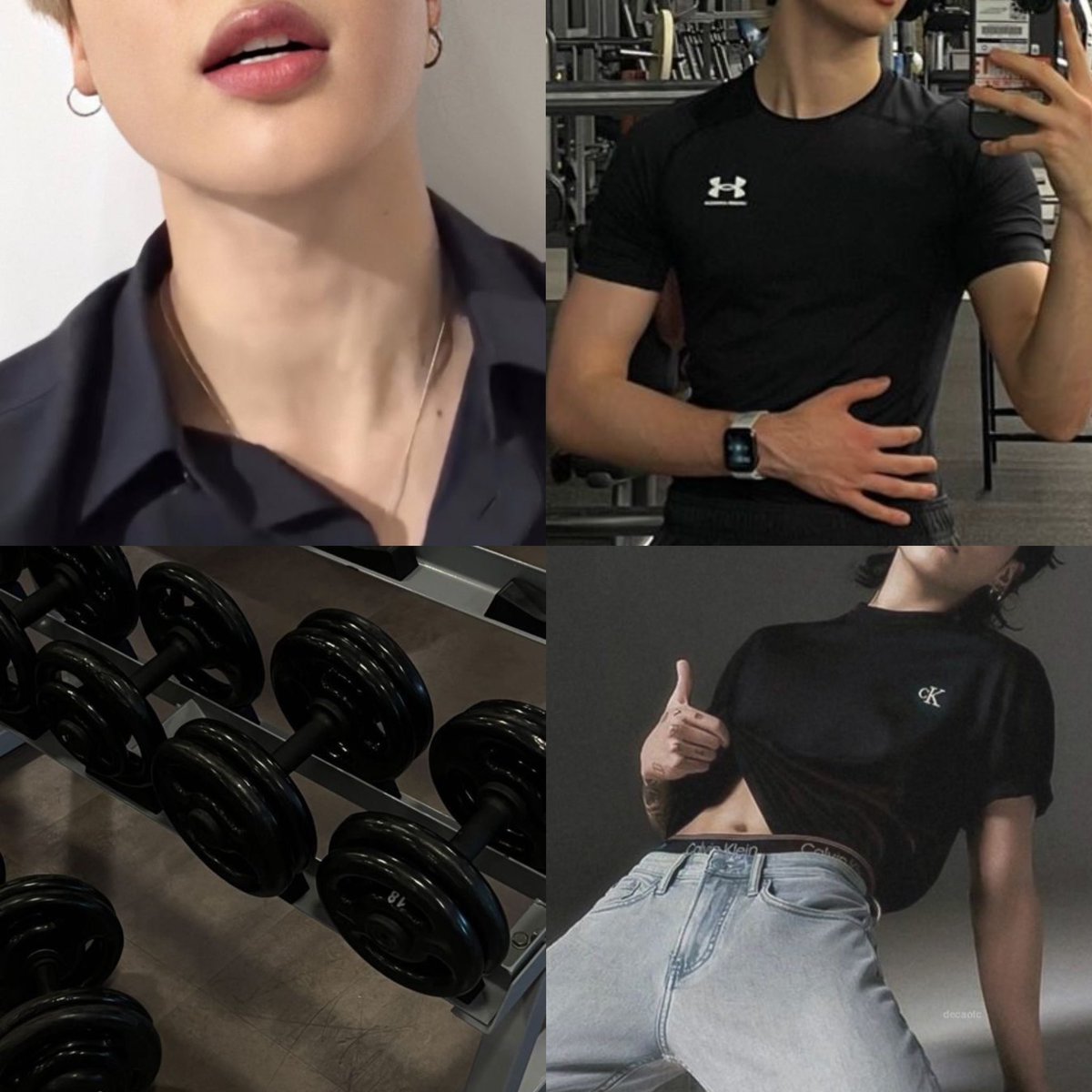 jiiminsito's tweet photo. Hands on your knees | #kookminau 

un mini au donde J/K llega cansado del gym después de su rutina de piernas y su roomie lo ayuda a relajarse. https://t.co/vEjf03AJ75