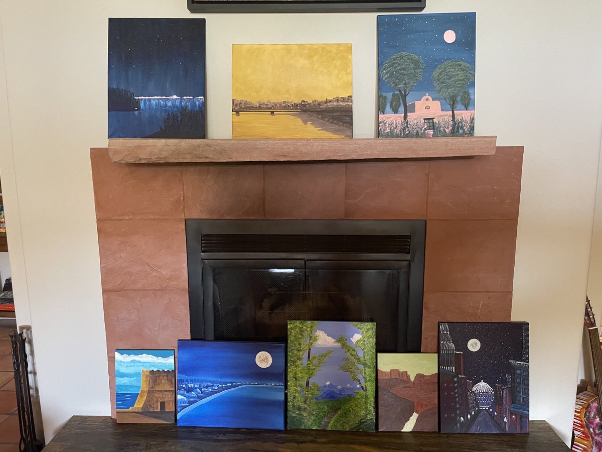 BobBrownOV's tweet photo. “The job of the artist is to deepen the mystery “ - Francis Bacon                            The mystery is where do I hang all these. https://t.co/1wlEXDRjgd