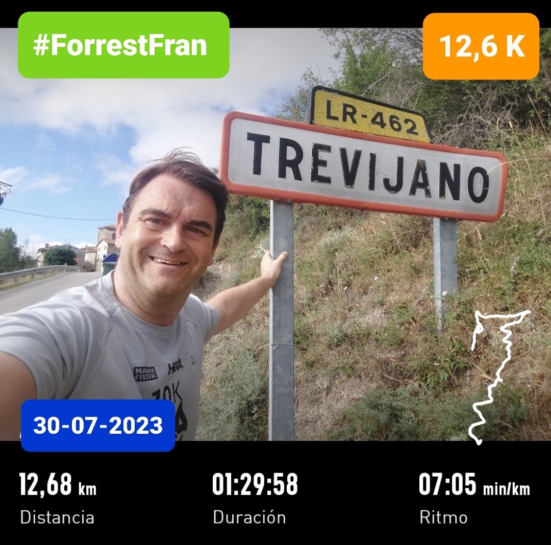 ForrestFran_'s tweet image. Tirada dominguera de 12,68 K de Soto en Cameros a Trevijano (ida y vuelta).. La mitad en subida (desnivel de 750 metros).

Hoy no me he podido entretener acercándome al mirador ya que tenía que estar a las 10:35 horas en casa.😪😪

#ForrestFran 
#correrparaadelgazar 💪🏃‍♀️🏃‍♀️🏃‍♂️🏃‍♂️
