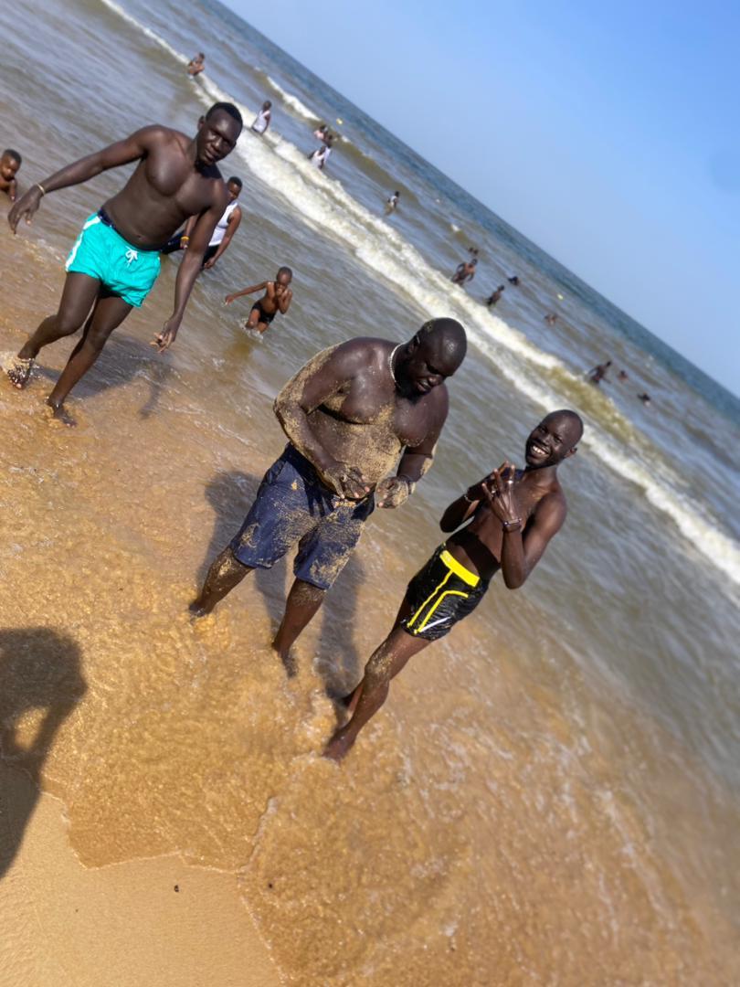 It had been a great full week with my friends A white sand beach 🏖️🏖️ Entebbe at lack Victoria