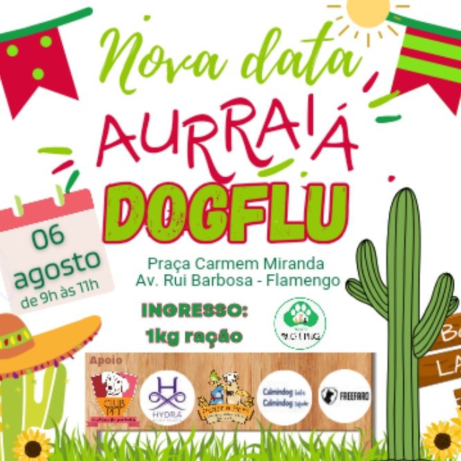 _dogflu_'s tweet photo. Olha aí a nova data! Não vai perder hein...

AUrraiá da Dogflu foi adiado por conta da previsão de chuva.
Nova data 6/8, próximo domingo
De 9h as 11h na Praça Carmem Miranda. 

Atenção Sócio torcedog, precisa confirmar presença no post convite! 

Ingresso 1k de ração para doação! https://t.co/JvTrgr5kCg
