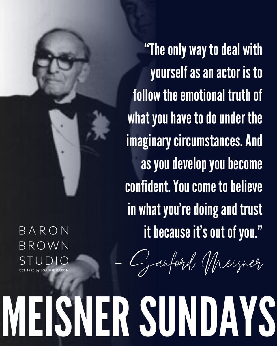 #meisnersundays 🎬️ 🎬️ 🎬️ #sanfordmeisner #themeisnerbible