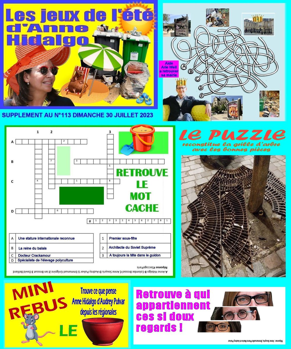 Retrouvez toute l’actualité exclusive et estivale de la mairie de #saccageparis avec, cette semaine encore, les révélations les plus exclusives ! Indispensable Ici #saccageparis !
#Saccageparis #hidalgo #gregoire #weil #pierremarie #bolo