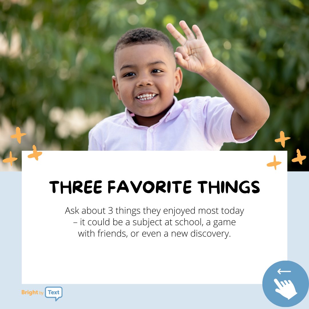 BrightbyText's tweet photo. π Parents, let's unlock the treasure trove of our child's day with these 5 creative ways to ask about their adventures! ποΈπ§ Spark meaningful conversations and discover their world beyond the usual "how was your day?" ππ #ParentingTips #ConnectingWithKids #BrightByText https://t.co/agaTAij4Bo
