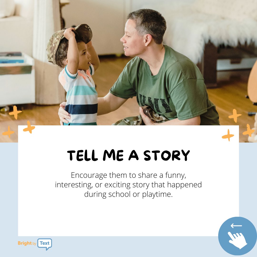 BrightbyText's tweet photo. π Parents, let's unlock the treasure trove of our child's day with these 5 creative ways to ask about their adventures! ποΈπ§ Spark meaningful conversations and discover their world beyond the usual "how was your day?" ππ #ParentingTips #ConnectingWithKids #BrightByText https://t.co/agaTAij4Bo