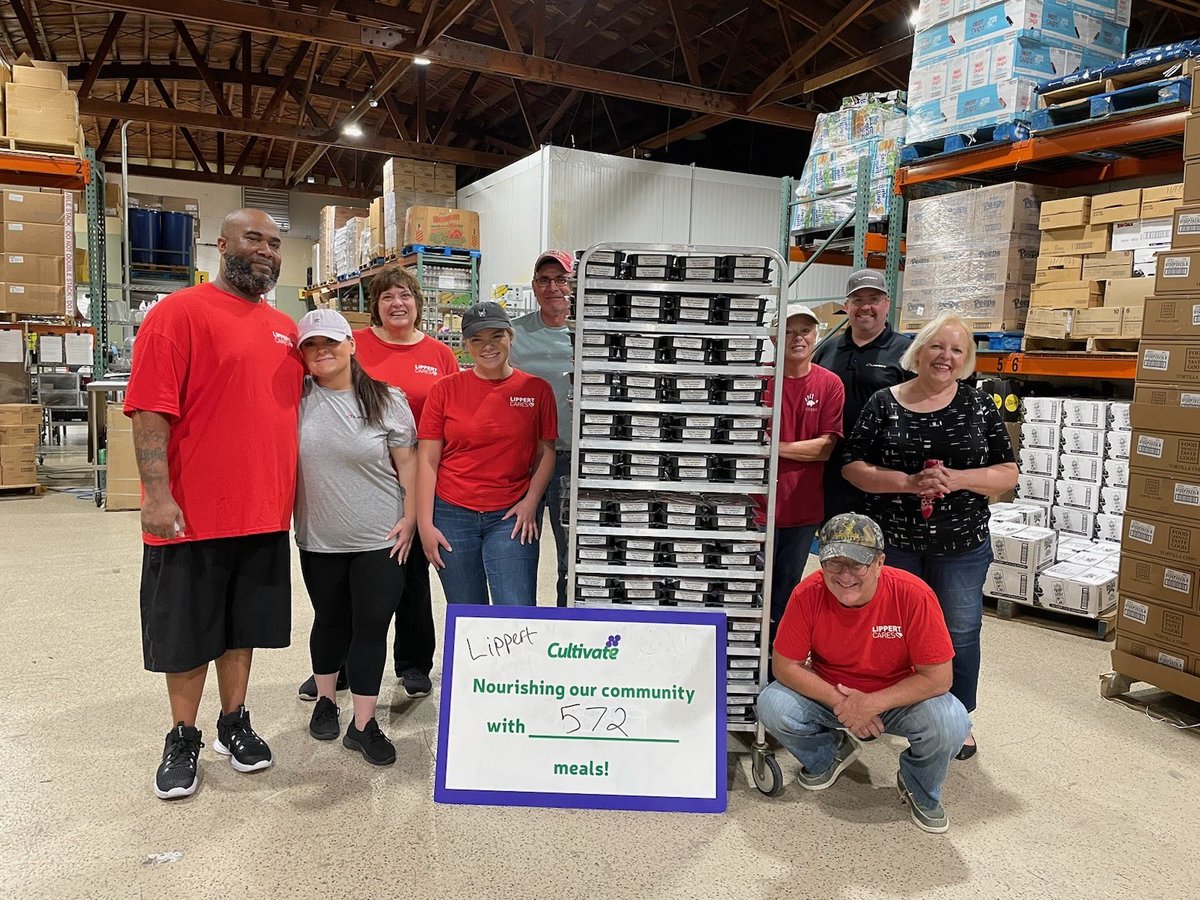 CultivateRescue's tweet photo. Thank you to some of our hundreds of volunteers in July! iNDustryLabs #Lippert #LoganCenter #StMarkMissionary @NDPreCollege @StPiusGranger #Laidig https://t.co/0S7P4S2Lbb