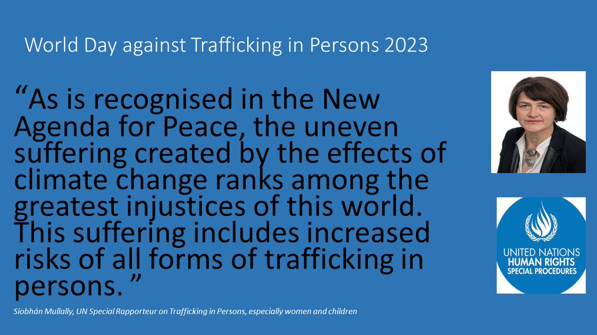My Statement on World Day against Trafficking in Persons: shar.es/afMaji Link to full statement: tinyurl.com/zssvcd7p 1/3