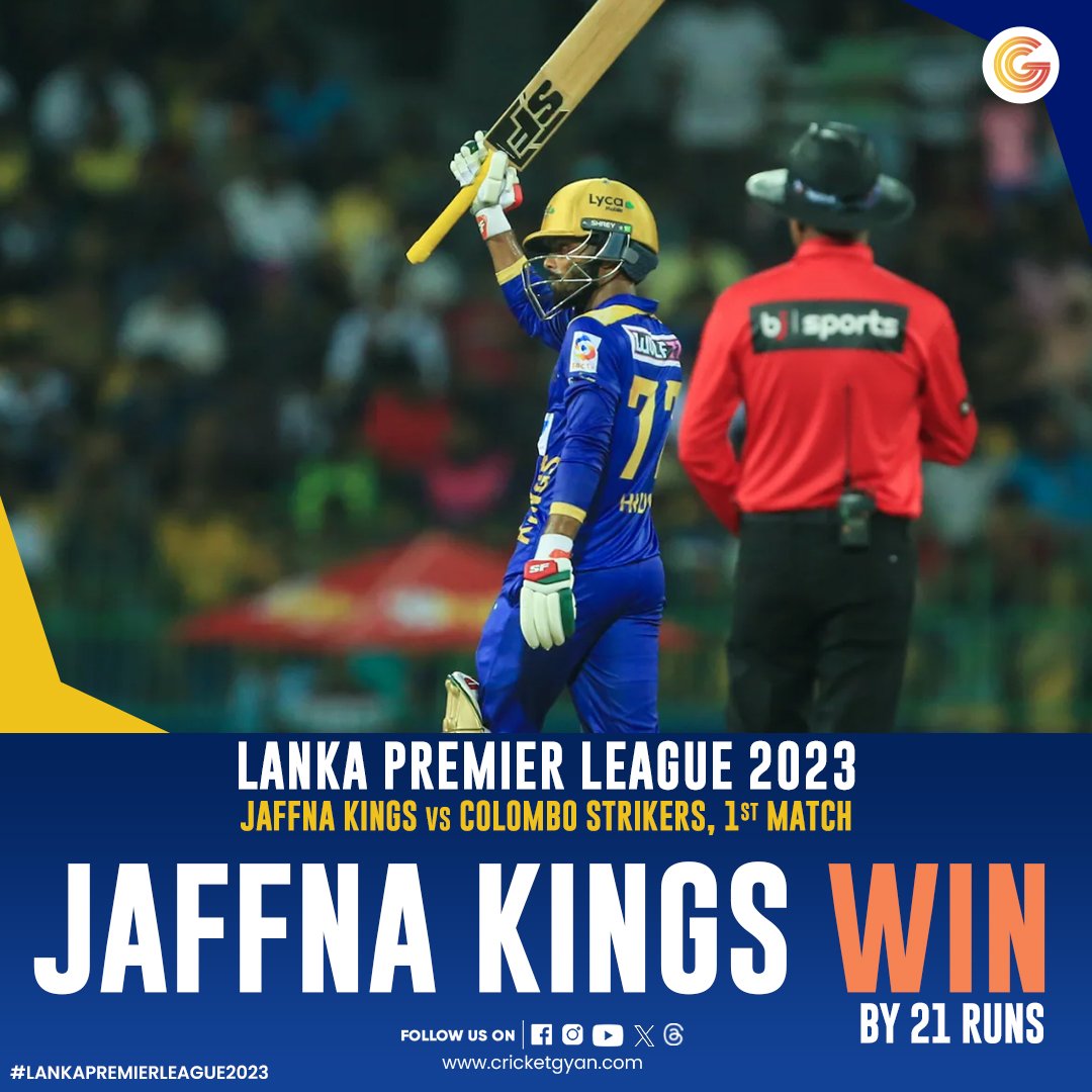 Three-time champions Jaffna Kings have made a winning start to a new edition. They beat Colombo Stars by 21 runs to earn their first points on Sunday.
.
.
#LPL #LPL2023 #jaffnakings #Cricketgyan