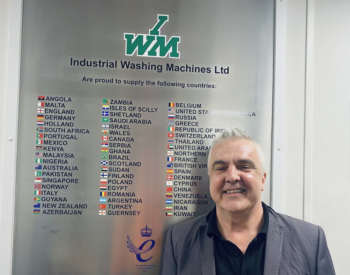 indwash's tweet photo. After building a network of trade with more than 60 countries, Birmingham-based manufacturer #IndustrialWashingMachines Ltd. (IWM) is certainly a company to seek advice from.
Learn more about who we supply, and our future plans https://t.co/FeK2h0rJEd
#Santisation #brumhour https://t.co/qeATpp5x36