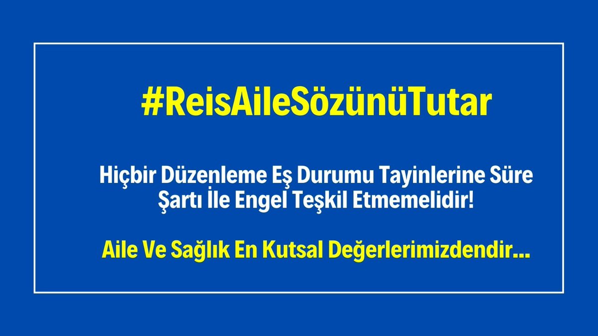 Kadro veriliyor.Cumhurbaşkanı diyorki sözleşmeden kadroya geçenler kadrolular hangi hakka sahiplerse onlarda o hakka sahip olacaklardır.Sonuç olarak Reis söz verdi bakanlıklar uygulamıyor. Buradan tek bir ağızdan gür bir sesle yine sesleniyoruz . 
<a href="/tcbestepe/">T.C. Cumhurbaşkanlığı</a>
#ReisAileSözünüTutar