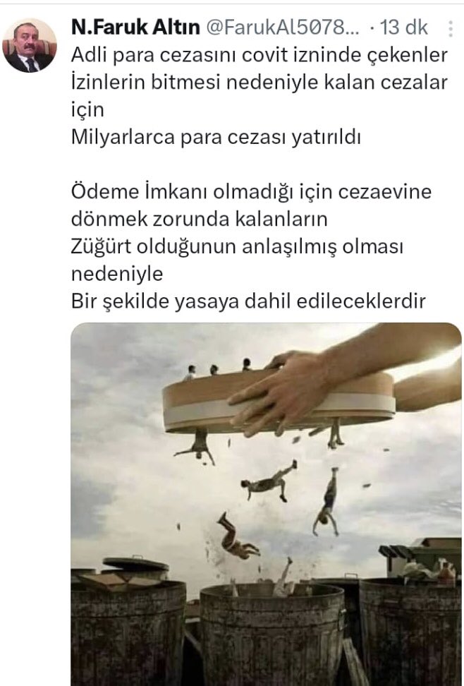 Helal Olsun Abi Daha Nasıl Anlatılabilirdiki Parayı Veren Düdüğü Çaldı Veremeyen Çöpee #CEKEHAPİSCEZASIKALKSIN <a href="/yilmaztunc/">Yılmaz TUNÇ</a>