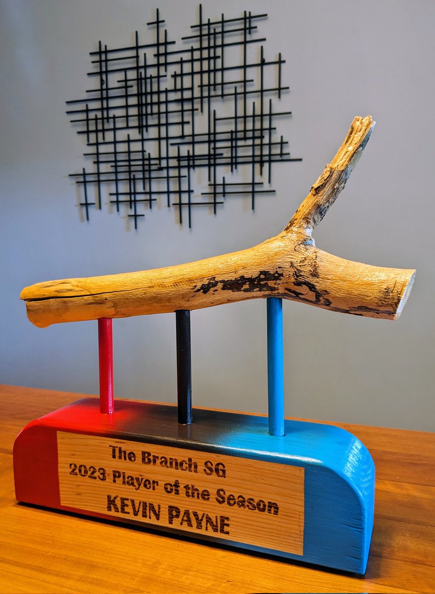 TheBranchSG's tweet image. We present this to a @lansingcommonfc player who is a fan favorite, given their all on the pitch, and connected with the SG. This year's design was inspired by The Branch, the club colors, and the Lansing stacks. Collaboration between our SG members Rufus, Sara, Dylan, and Rich.