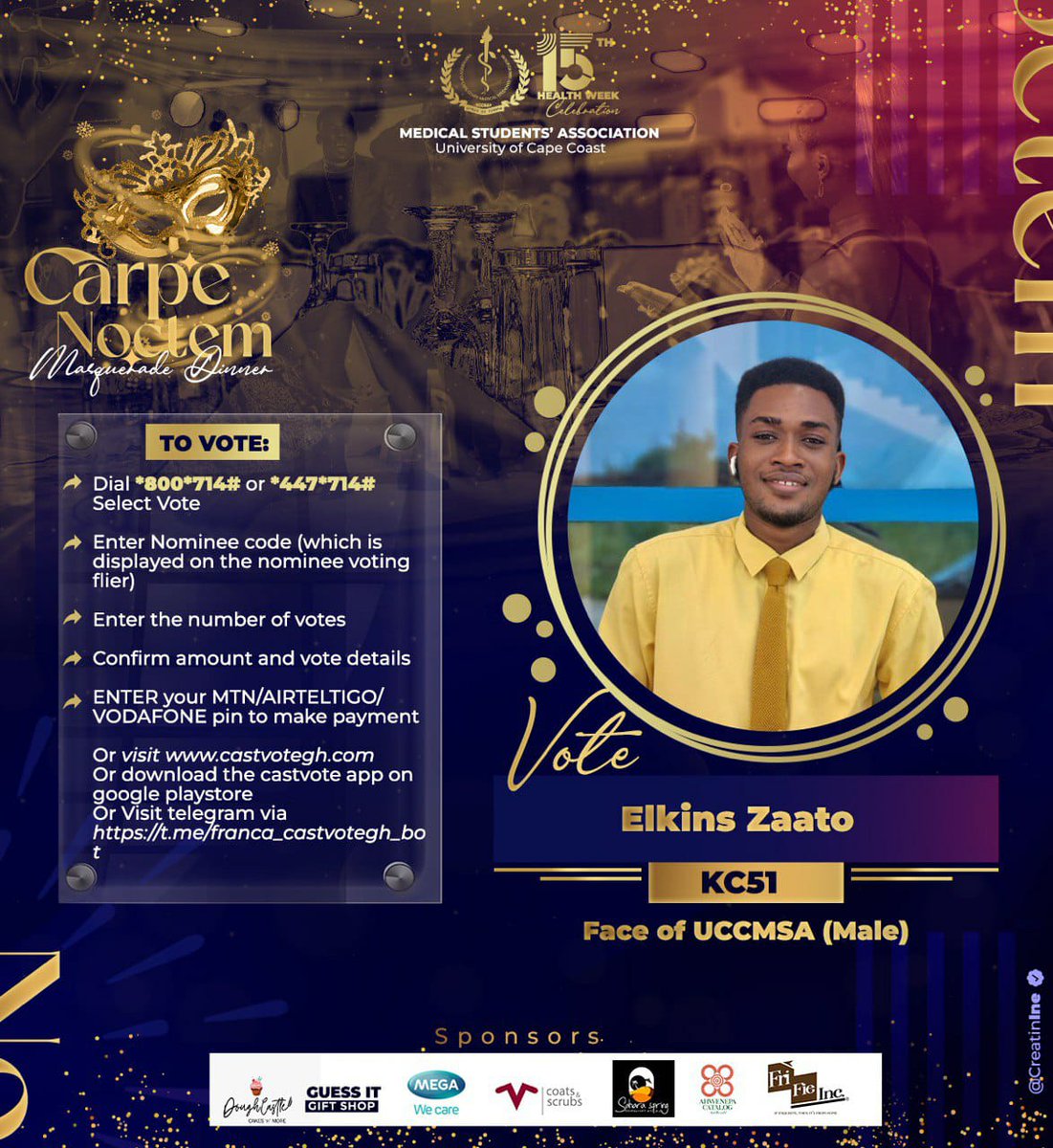 msa_ucc's tweet photo. Will you agree with me this is one of the most competitive category? Who wins this year's Face of MSA?
#15thMSAHealthWeek https://t.co/17H5STZqK5