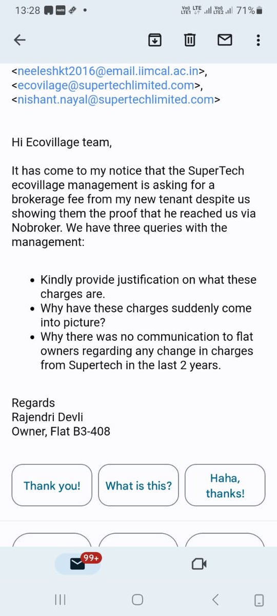 mkmahindra's tweet photo. @noidapolice @Uppolice @myogiadityanath @myogioffice @ChiefSecyUP @dgpup @CP_Noida @PMOIndia @narendramodi @BJP4India @BJP4UP @JPNadda Resp @CP_Noida 
क्या #HomeByerys को अपने खिलाफ शांति भंग करने के मुकद्दमे दर्ज करवाने जाना है ?
@BuiderMafia के खिलाफ 20 से ज्यादा शिकायतें supertech रेजिडेंट ने बिसरख थाने मे दी है 
आज तक एक कार्यवाही बता दे  
कार्यवाही न करना याने #Builders
को अभयदान देना है 
कुछ दर्द देखें 👇 https://t.co/nXrd8cDZtG
