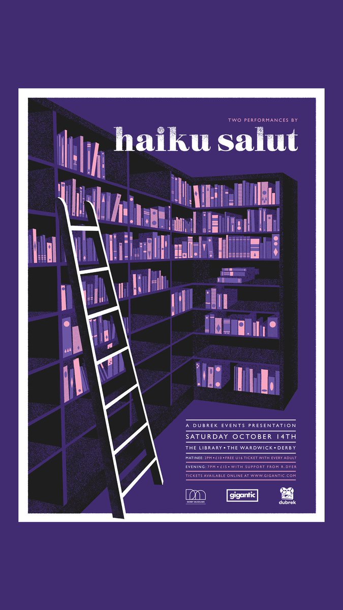 Very happy to say that we're performing two special shows in the beautiful old library building in Derby this autumn.

gigantic.com/haiku-salut-ti…
