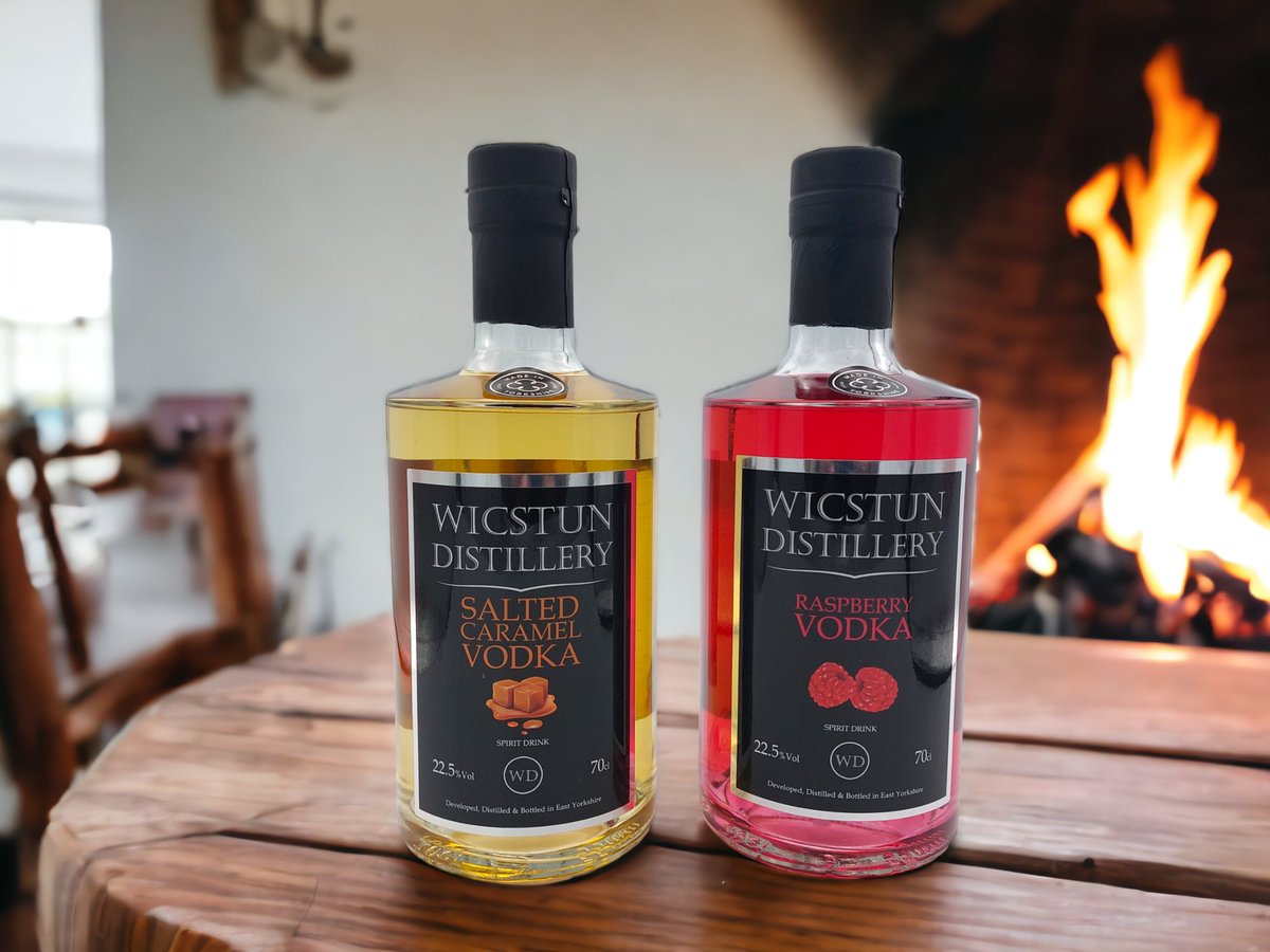We are excited to announce the launch of 2 new spirits, Salted Caramel Vodka and Raspberry Vodka. Both available from our webshop now. #Vodka #toffeevodka #liqueurs #wicstundistillery #raspberryvodka