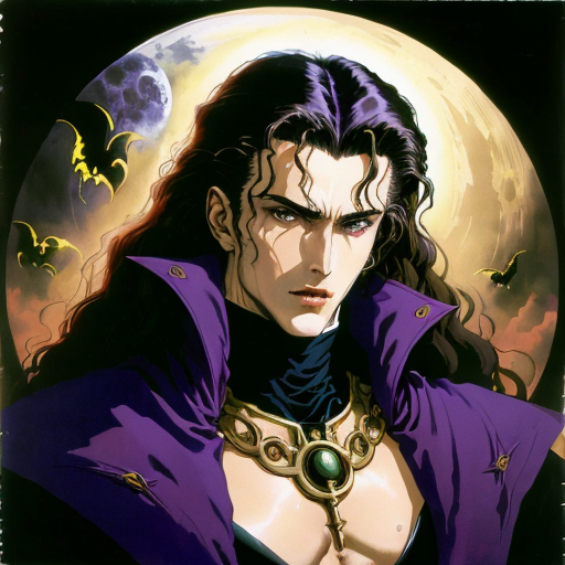 negativefix's tweet photo. Vampire Hunter D &amp; 80s horror style image synthesis.
#vampirehunterd #80s #art  #stablediffusion #revanimated #ai https://t.co/lVl7Xbyqw0