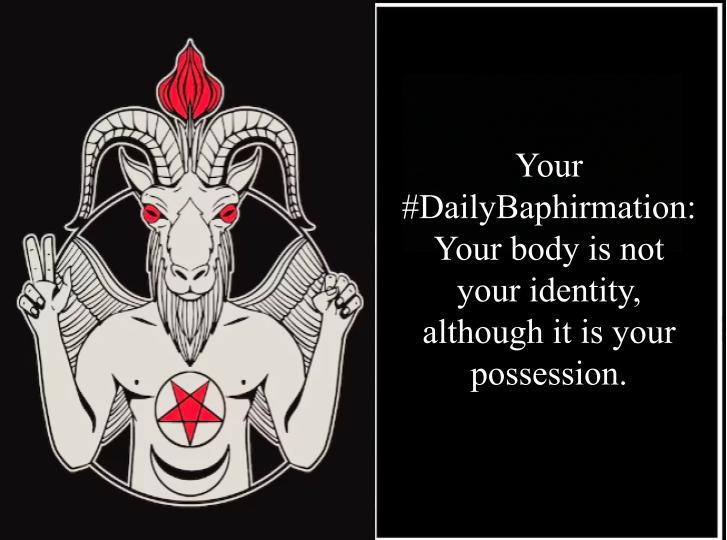 SatanicSF's tweet photo. #DailyBaphirmation https://t.co/XYMoJQB33K