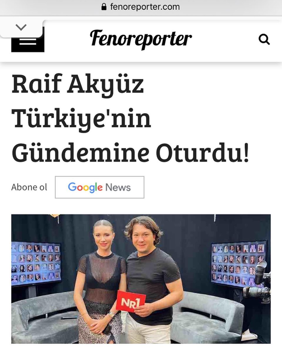 Değerli kardeşim Efecin’e ve Fenoreporter  haber sitesine bu güzel haber için teşekkür ederim 🙏🏻