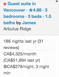 This host has "186 nights last yr" according the insiderairbnb.com... total self contained basement suite... completely empty closets...

When does the host live there if it is their principal residence?? 🤔

airbnb.ca/rooms/48640539