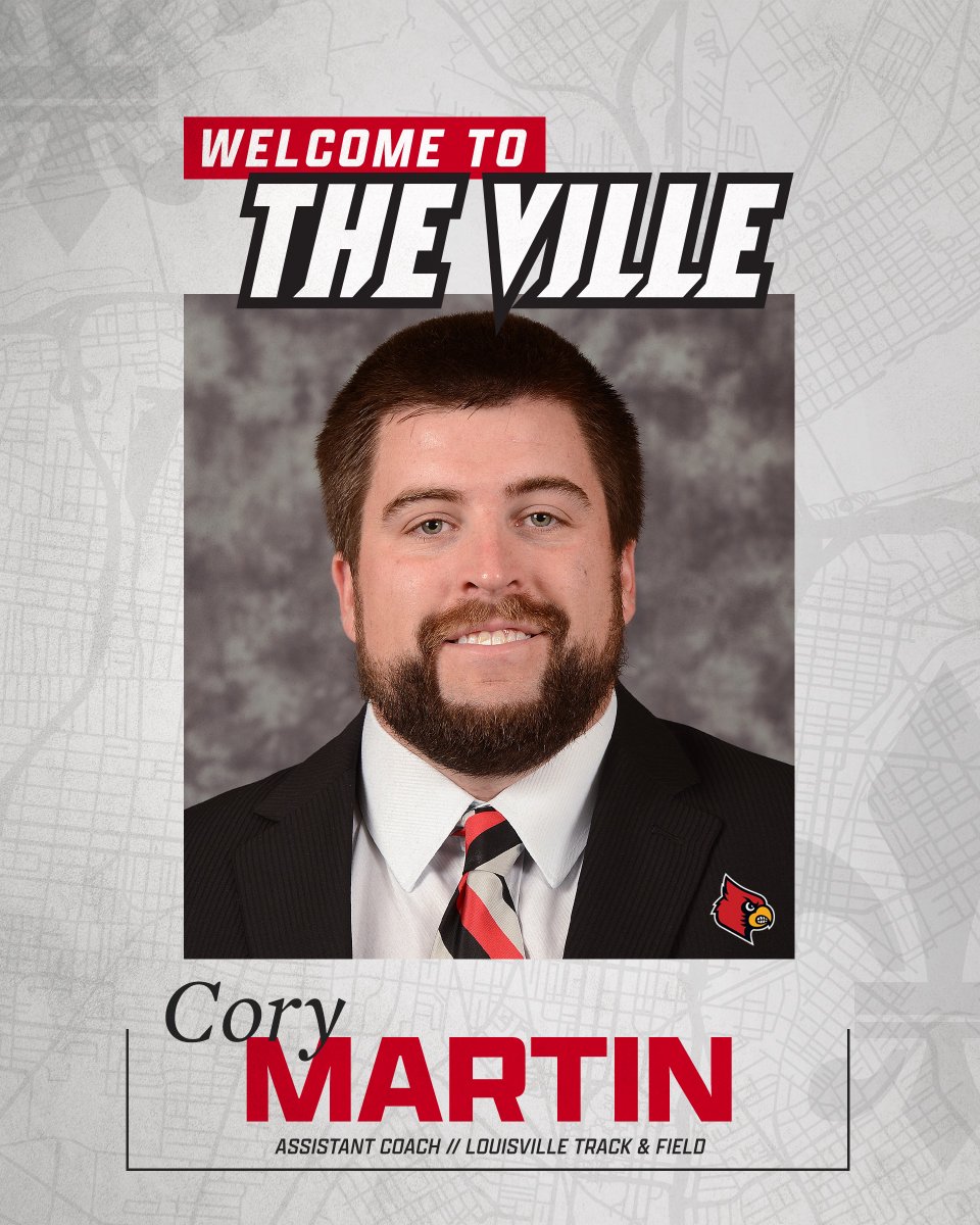 LouisvilleTFXC's tweet photo. Been a busy weekend for the Cards 😎 Excited to announce the addition of Coach Cory Martin to the staff!

Details: https://t.co/qWGlkiWVhi

#GoCards https://t.co/BMaKOUL8rj