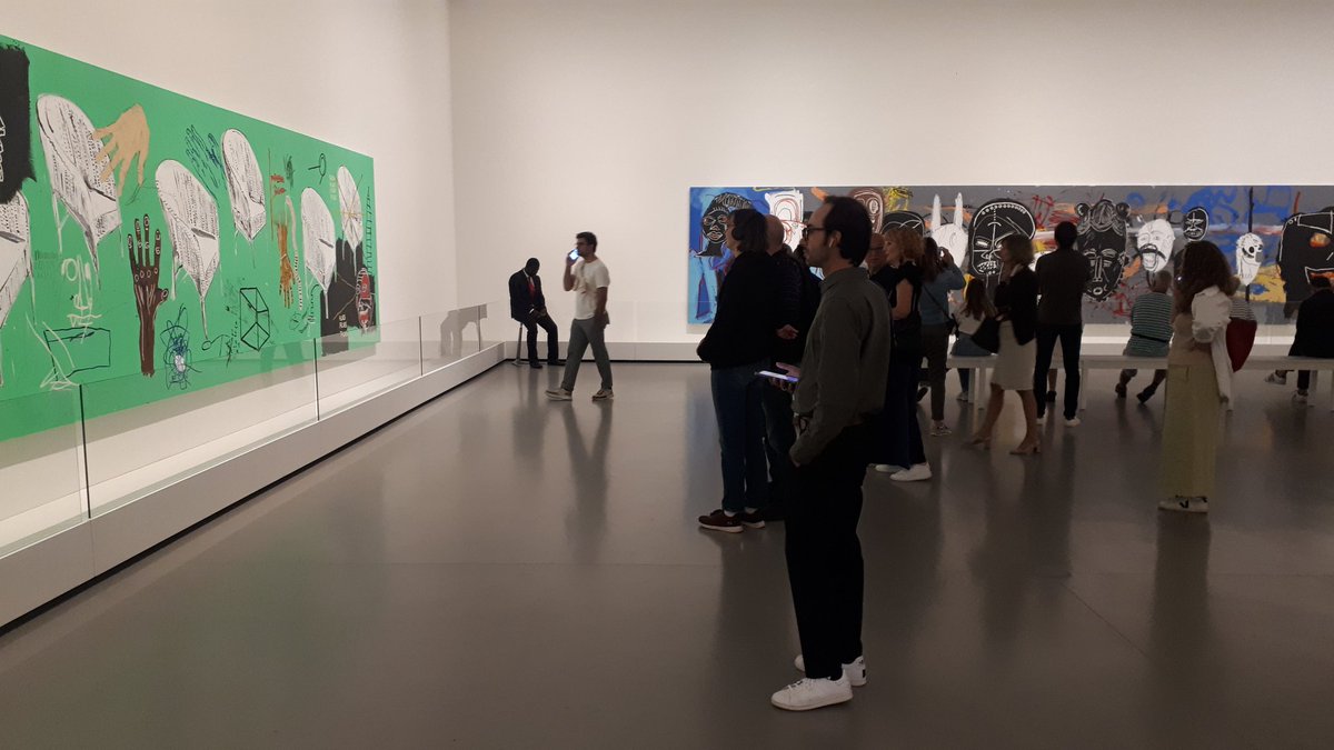 chamolko's tweet image. Comme un dimanche. Basquiat x Warhol ❤ Fondation Louis Vuitton.