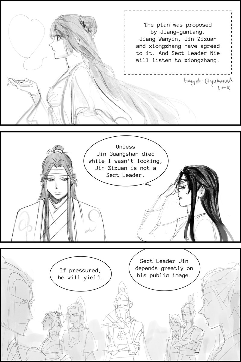 #mdzs #wangxian
Saving Yiling Patriarch (19-20)
I think wy on the last panel is the best one I've drawn so far ☺️ 