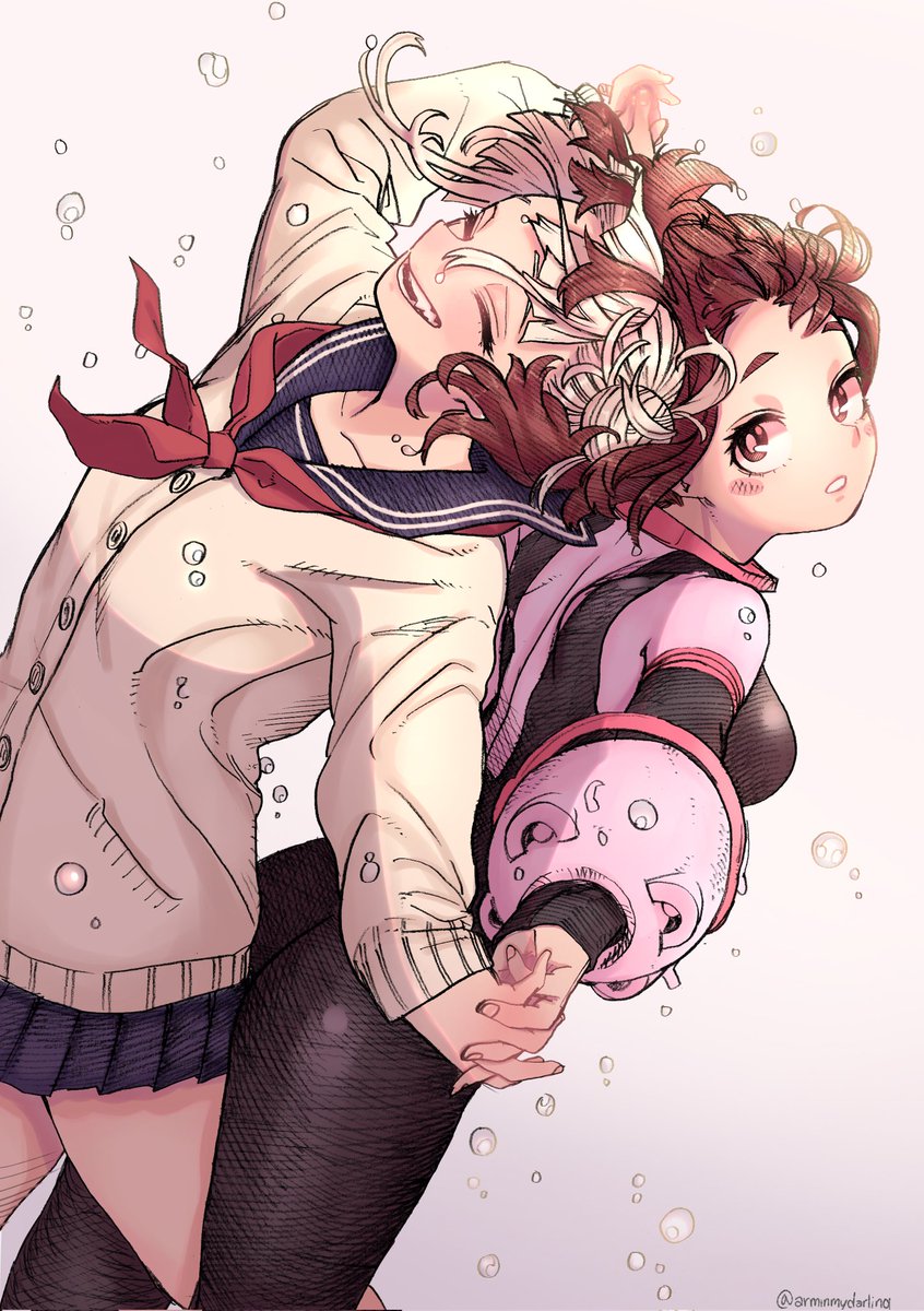 I HAD to color this. 

#togachako #tgck #togahimiko #urarakaochako #MHA