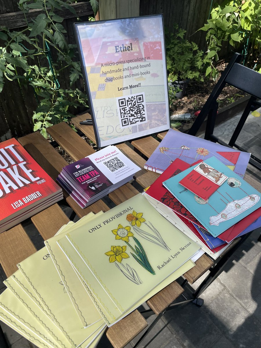 #RachaelLynnNevins reading from her poetry collection “Only Provisional” from the micropress #Ethel <a href="/the_ethelzine/">Ethel, a Micro Press</a> , who put out absolutely gorgeous handmade #poetry chapbooks.