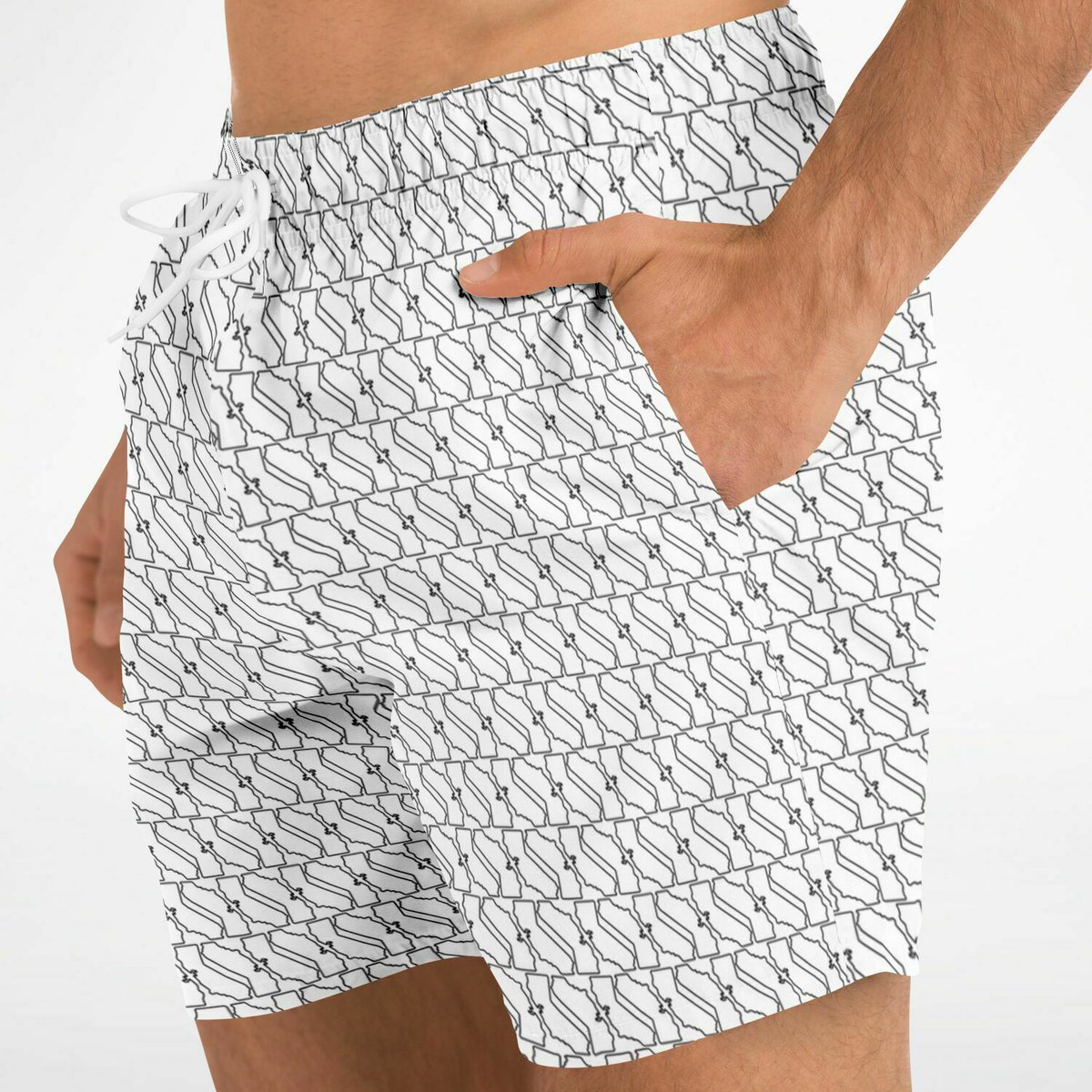 ThreadOfState's tweet image. &quot;Surf&apos;s up, Cali-style! 🌊🌴 Get ready to ride those waves in these California-themed men&apos;s swim shorts. 🏄‍♂️🌴 Whether you&apos;re hitting the beaches of Santa Monica or Malibu, show off your love for the Golden State. threadofstate.com/collections/ca…