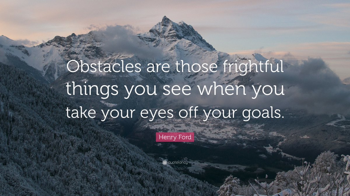 Stay focussed on goals :)