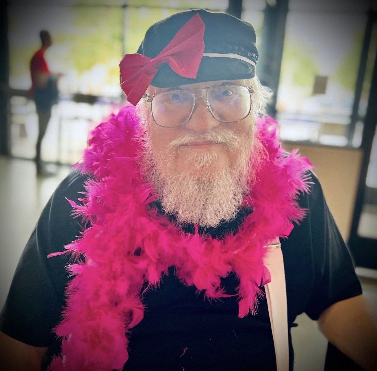 CultureCrave's tweet photo. George R.R. Martin watched #Barbie 

"I went to see Barbie with my lovely wife; she said pink is my color. #ImKenough" https://t.co/F4qW5XHxvt