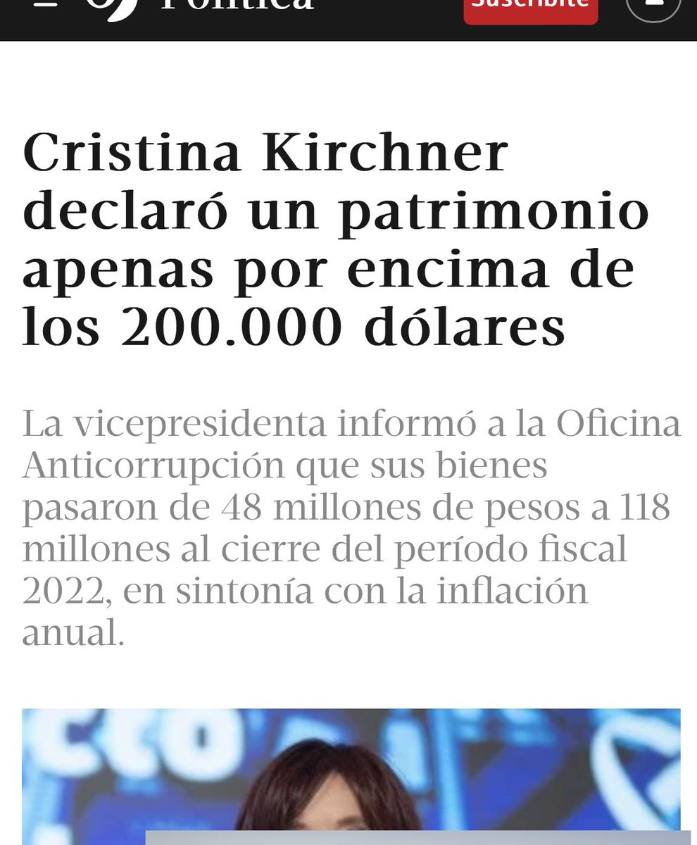 Kukas: le dejan en las manos la administracion de un pais a una persona que cobra 20mil dolares por mes al blue y solo logro ahorrar 200mil dolares en casi 70 años? Una administradora del carajo (o una ladrona que evade a lo loco). Que delincuentes todos los k.